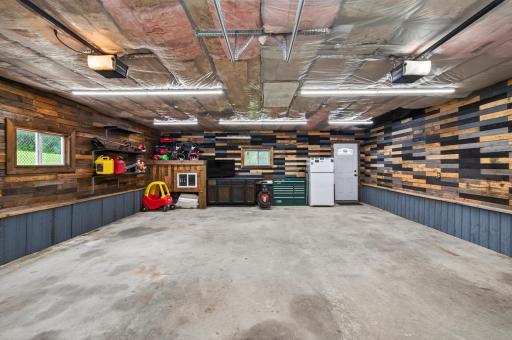 Plenty of room in this Finished & Insulated Oversized Attached Garage!