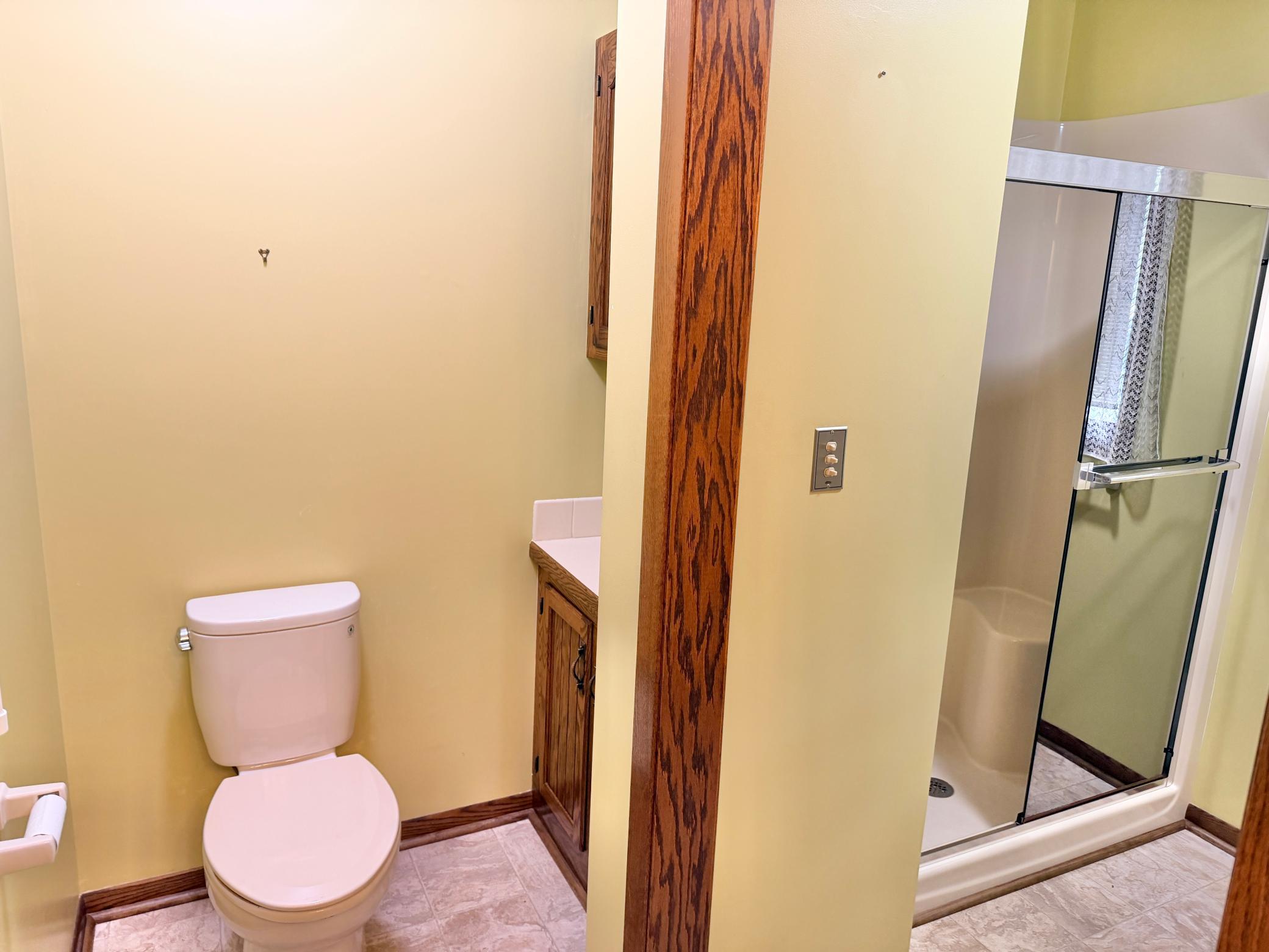 3/4 main floor bathroom