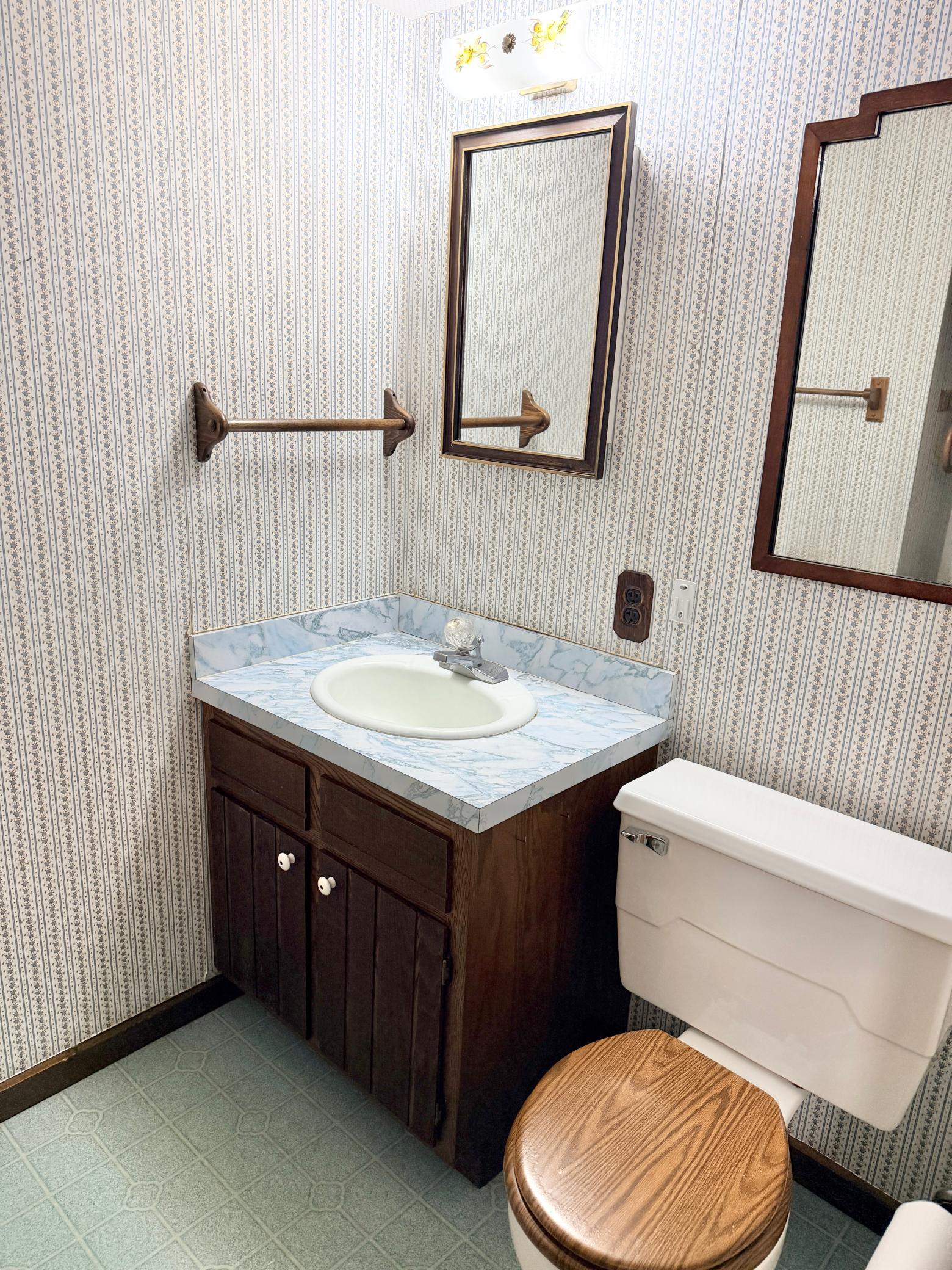 3/4 lower level bathroom