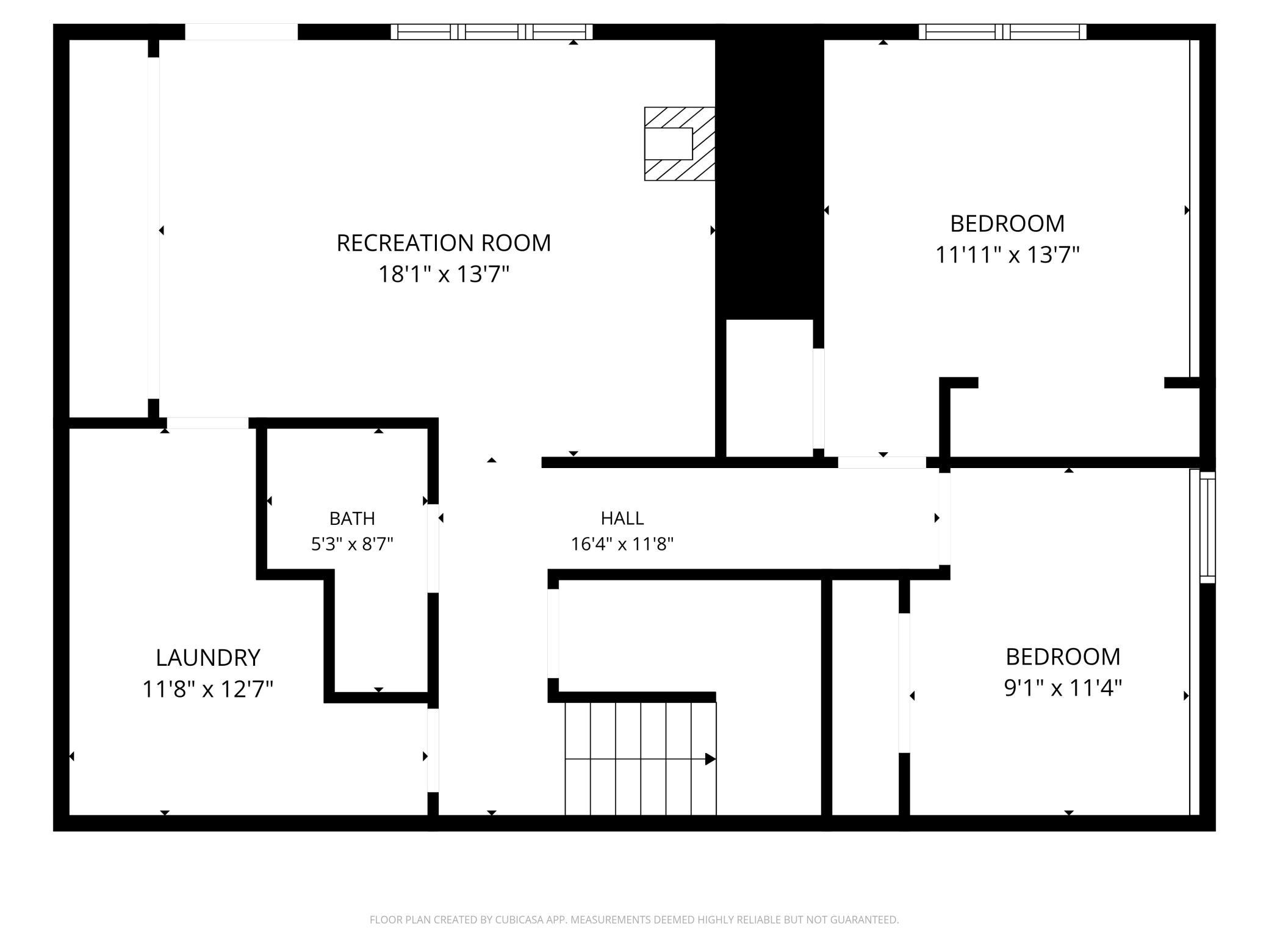 Lower level layout