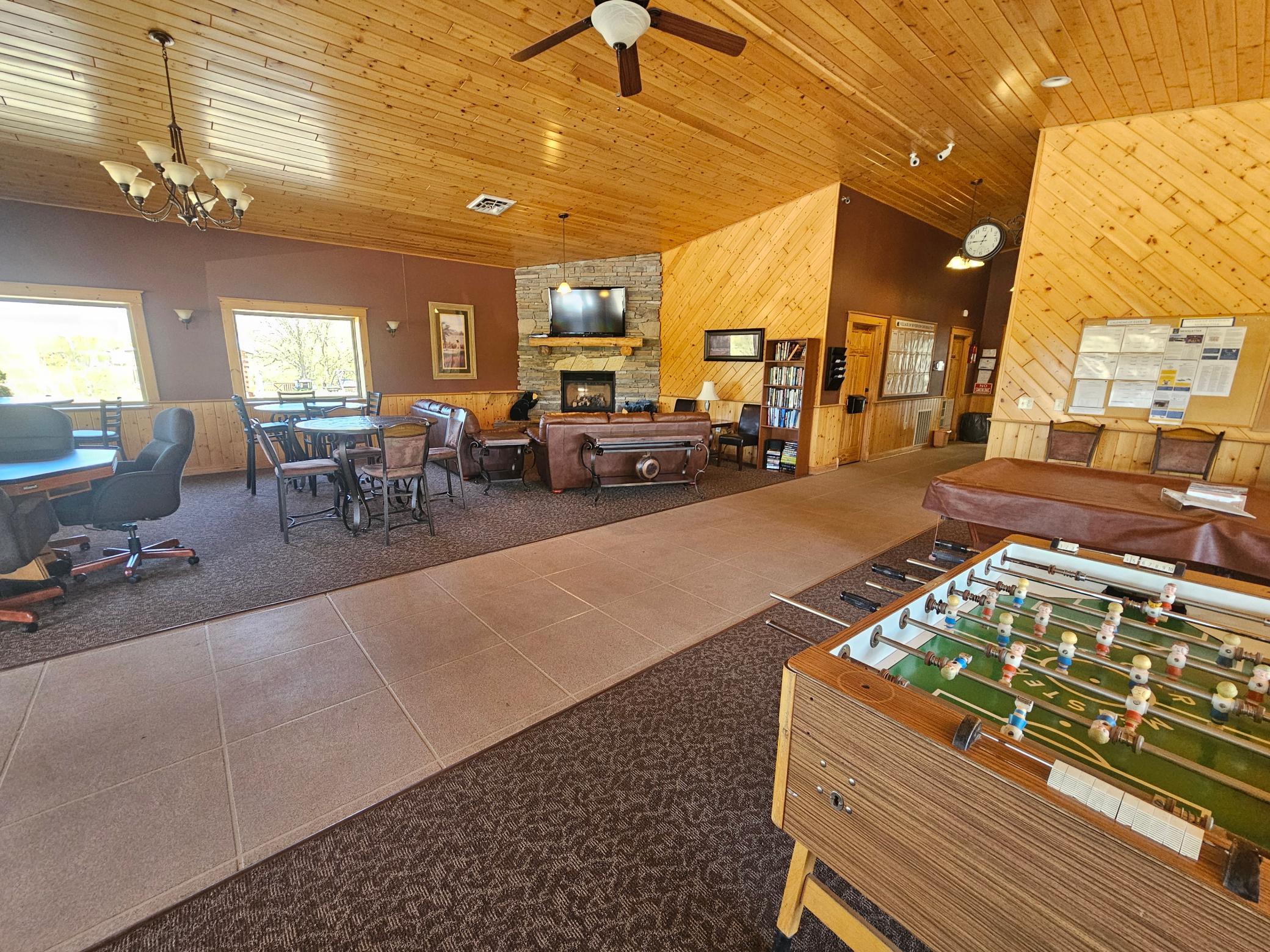 Fireplace in Community Room