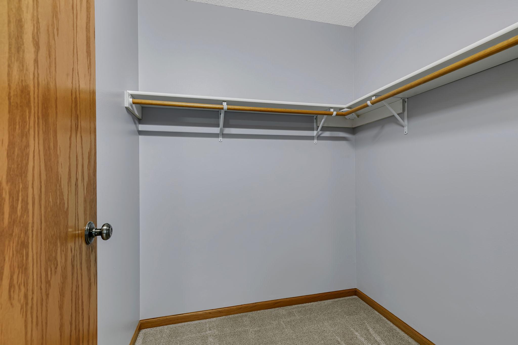 Owner's walk-in closet