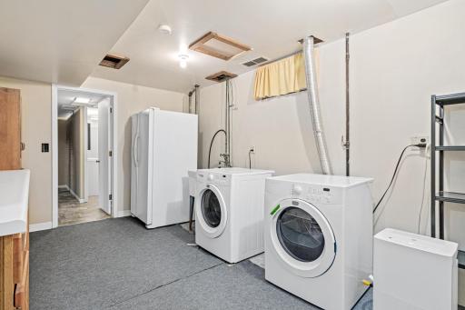 Lower level finished laundry room!