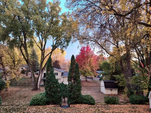Image of the lower tiers of the home, photo taken from the deck!
