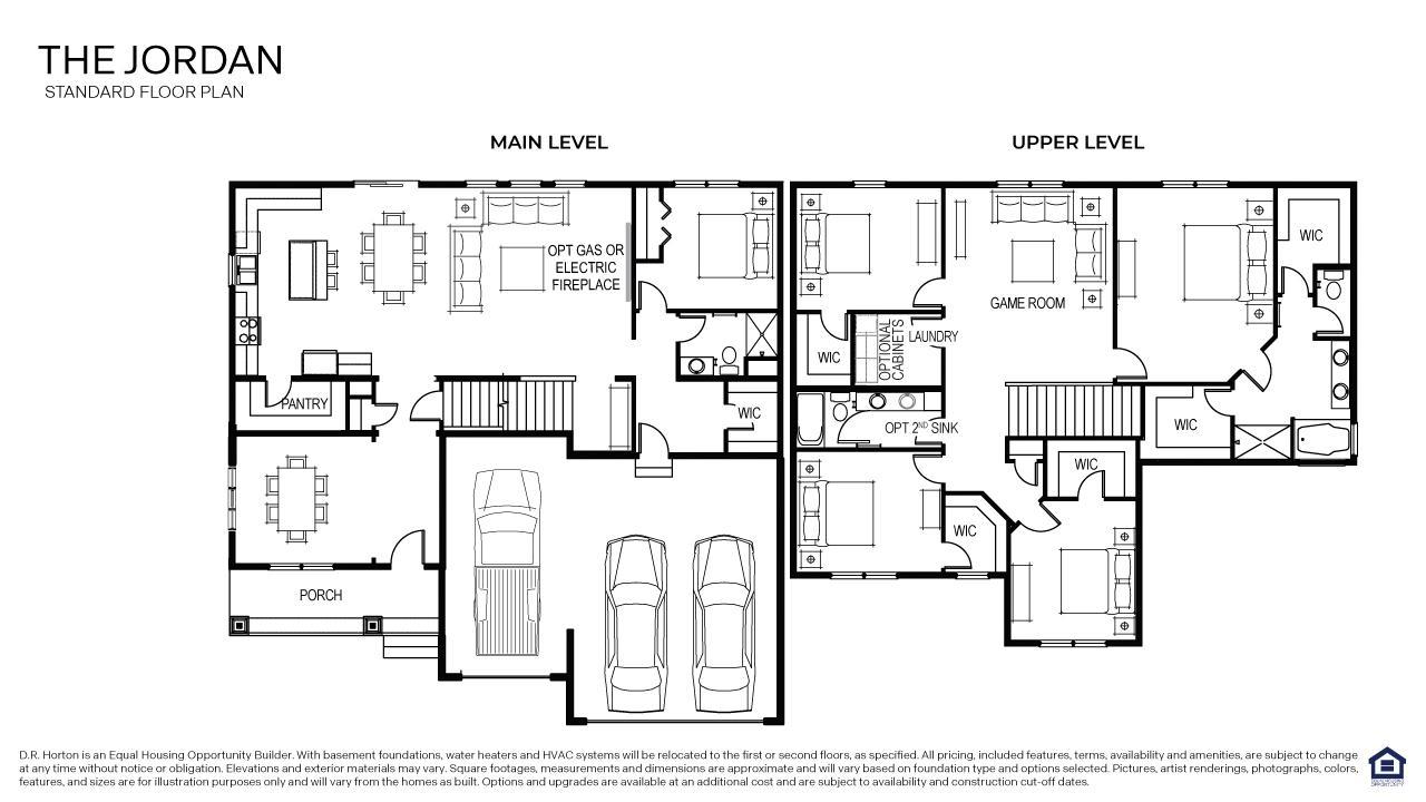Jordan by DR Horton. Mainfloor pwder room, ensuite bedroom and bath not shown.