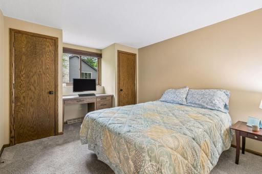 The fourth bedroom which is in the lower level has two reach-in closets.