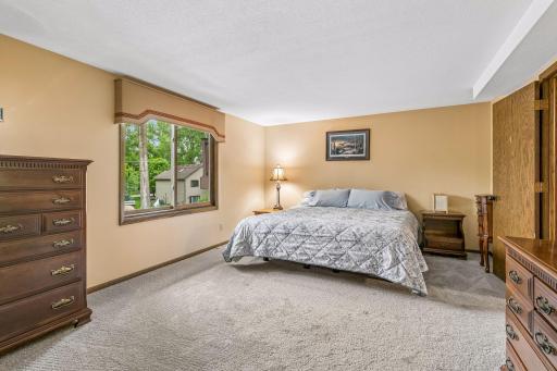 The massive sized fifth bedroom is in the lower level.