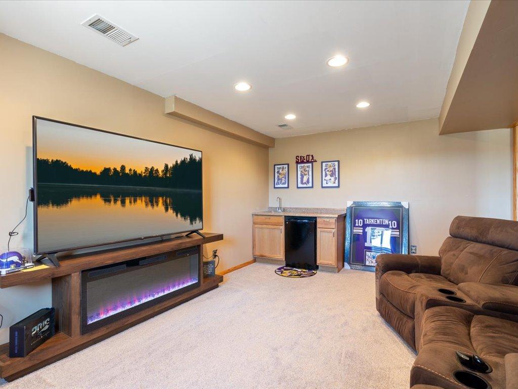 With a wet bar