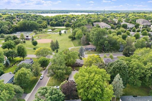 Directly across the street from Medley Park with Medicine Lake in the distance!