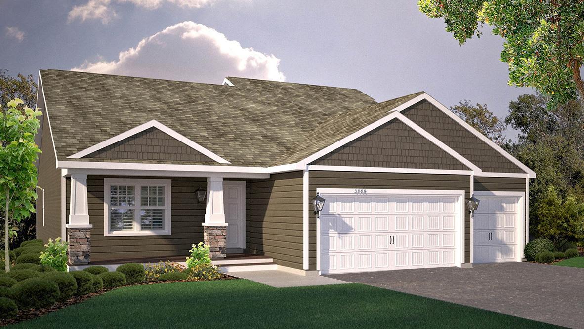 Artists Rendering of the Cameron II Northern Craftsman. Photo is of a similar home. Options and colors may vary. Ask Sales Agent for details.