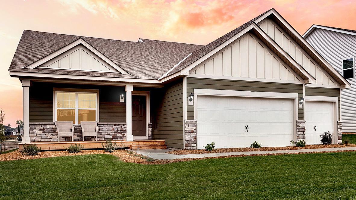 Welcome home to the Cameron II at Highlands at Eagle View in Elko New Market! Photo is of SIMILAR Model home. Options and colors may vary. Ask Sales Agent for details.