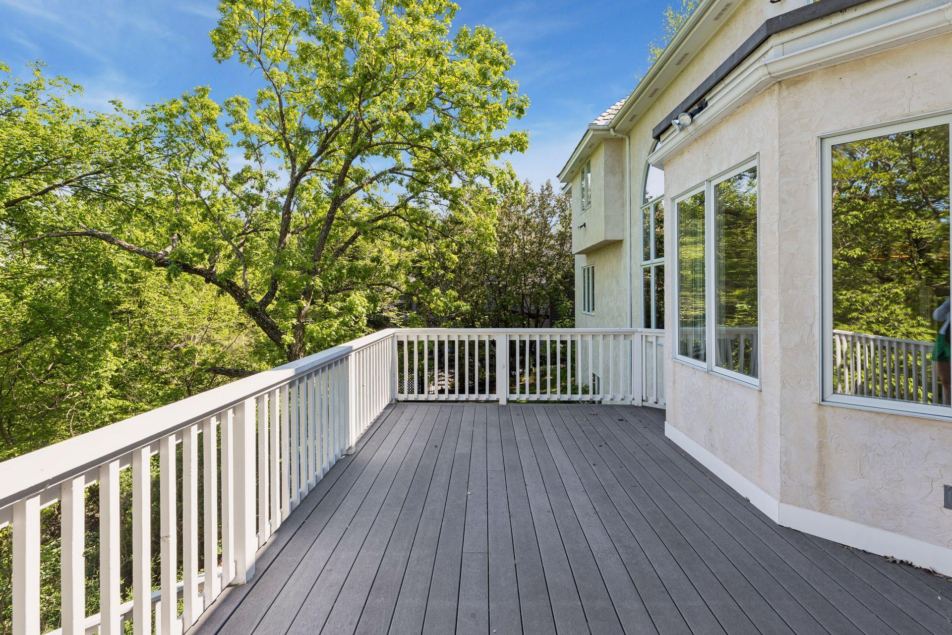 Deck off kitchen