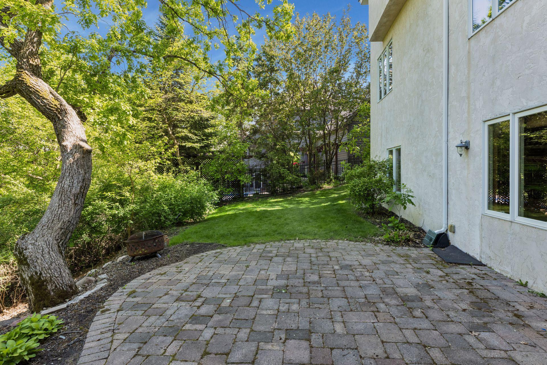 Lower paver patio