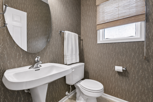 Powder bath on main level of the kitchen.