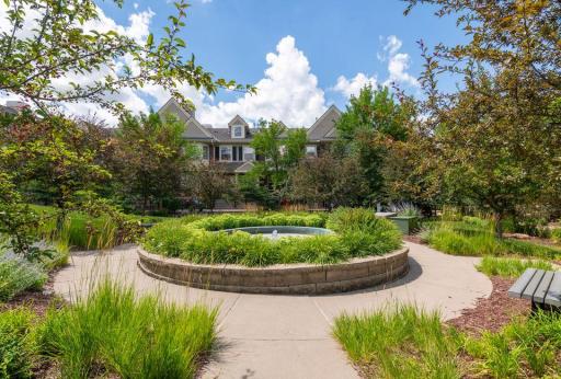 Neighborhood fountain.
