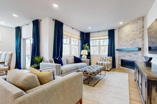 (Photo of a decorated model, actual home's finishes will vary slightly)