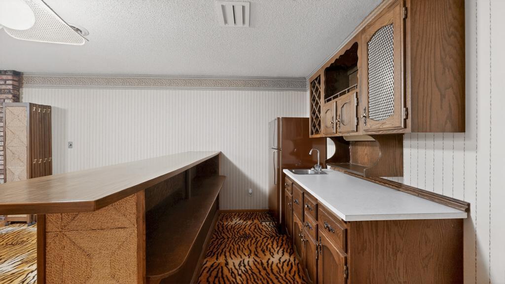 Lower wet bar