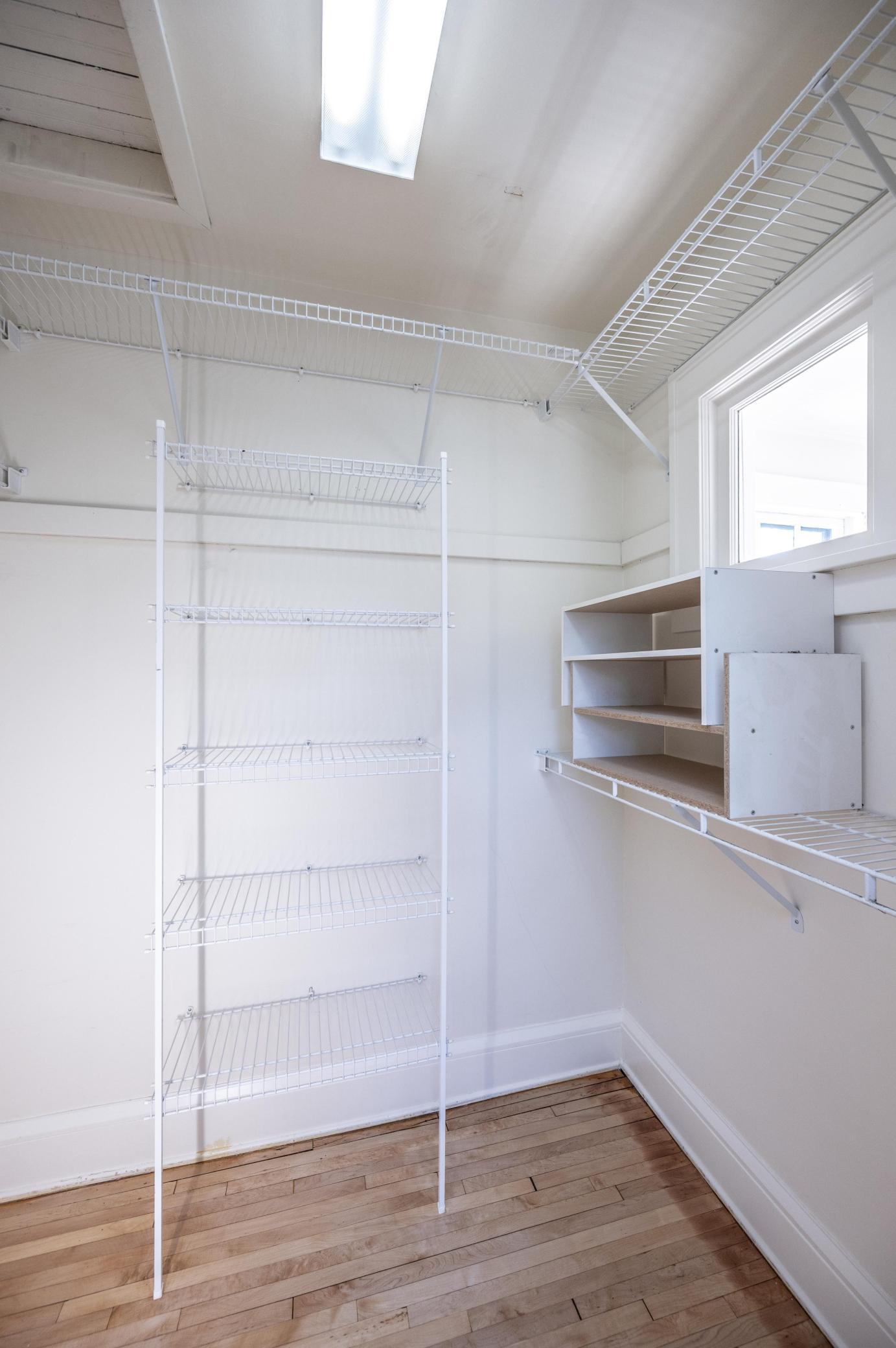 Primary closet