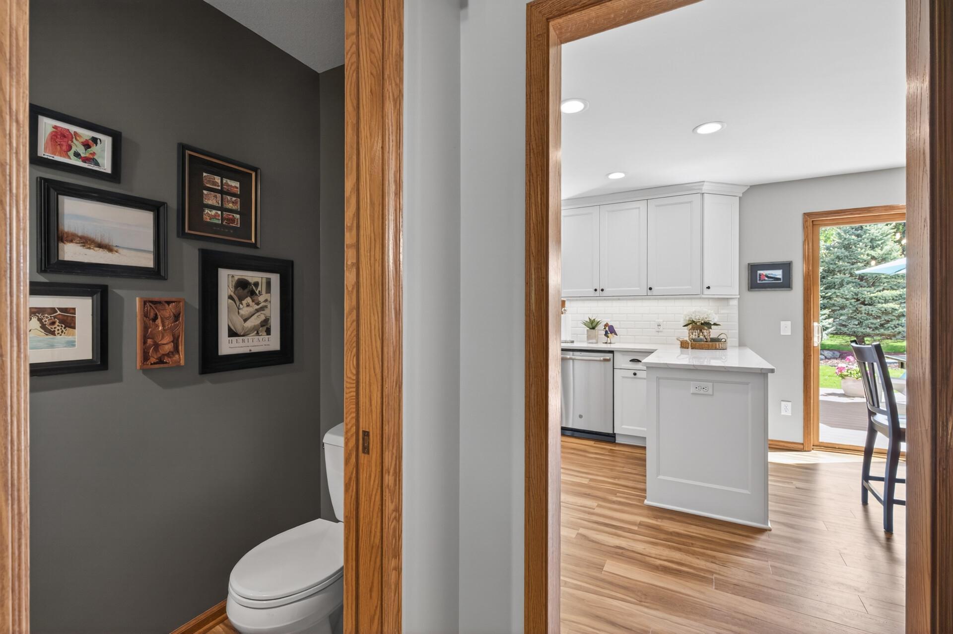 As if this main floor didn't have enough, you'll also find the adorable powder bath
