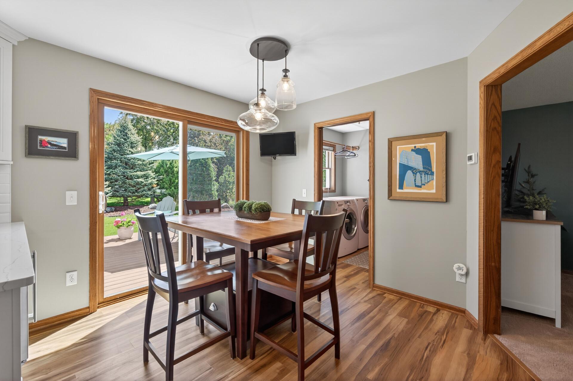 For your added convenience, the laundry room is also available on the main floor directly leading to the garage.