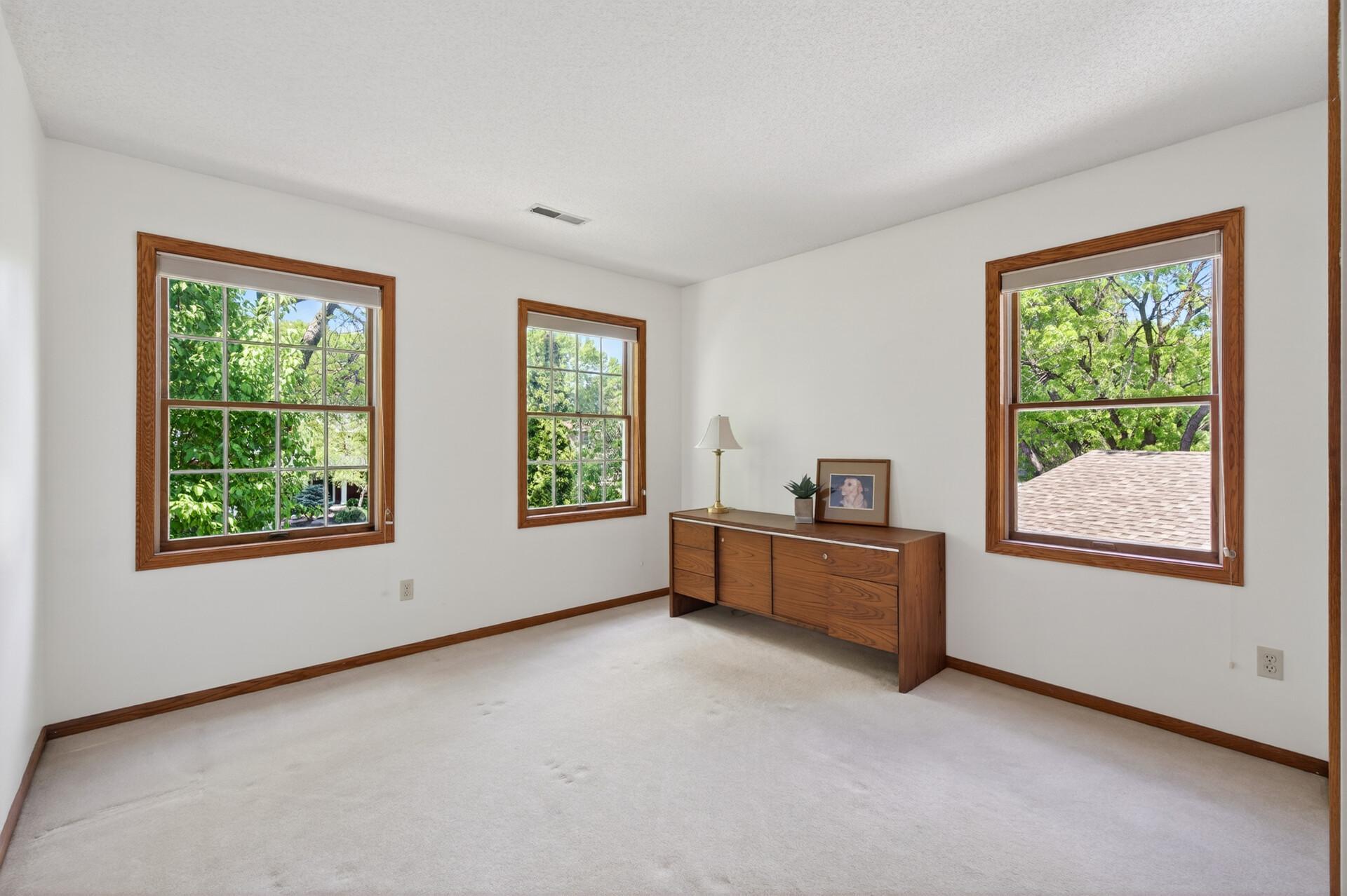 This 3rd additional bedroom is the brightest of them all. Use it as a 4th bedroom or turn in into huge home office.