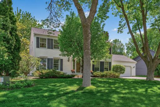 Classic Two-Story homes nestled under mature trees and beautiful landscaping