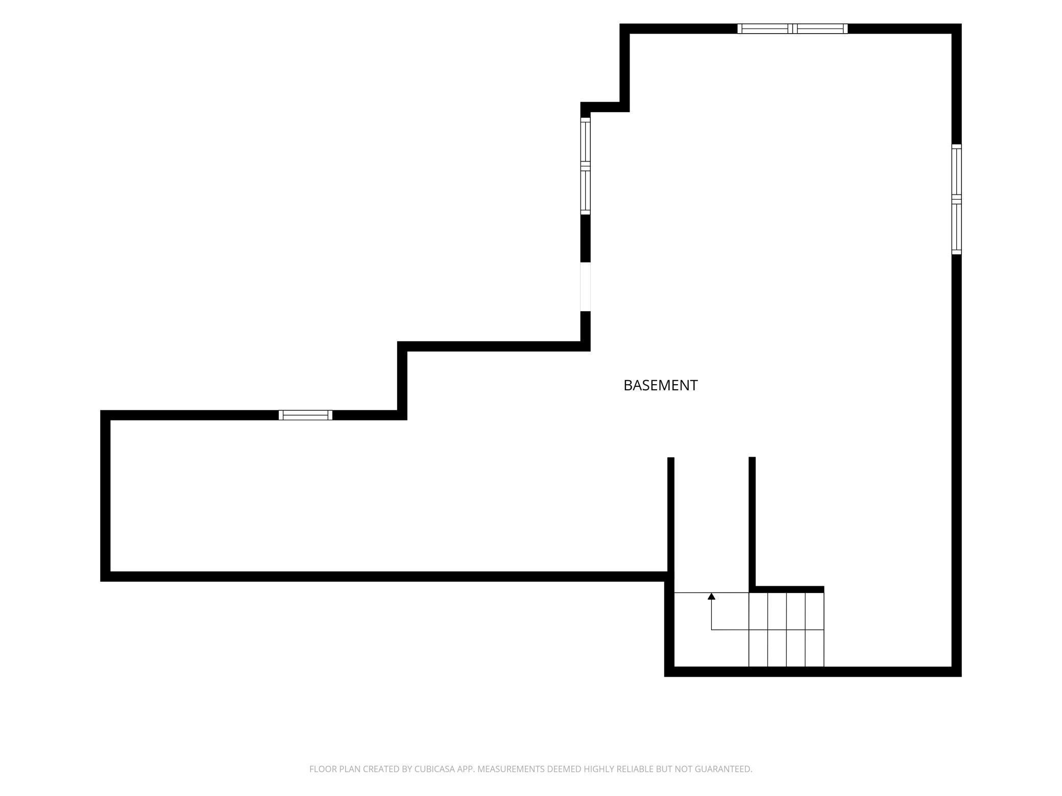 Lowest level unfinished area (walkout basement)