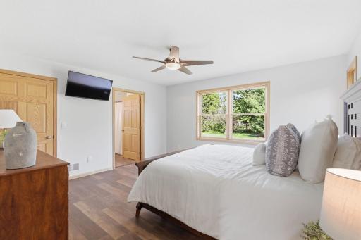 Main floor primary suite