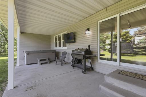 Covered Concrete Back Patio!