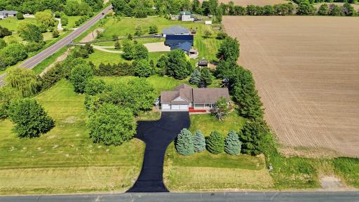 Freshly sealed driveway.