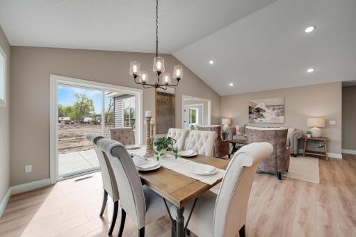 Informal dining room with quick access to the patio.