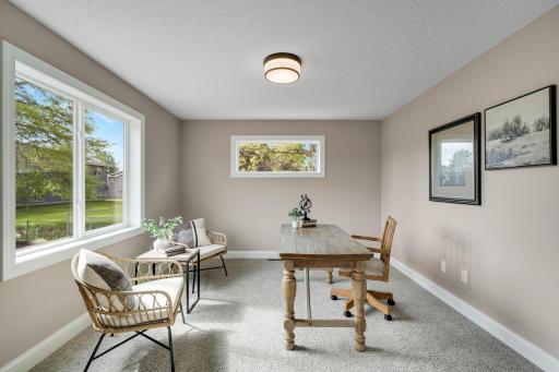 You can also convert the home office into another bedroom.