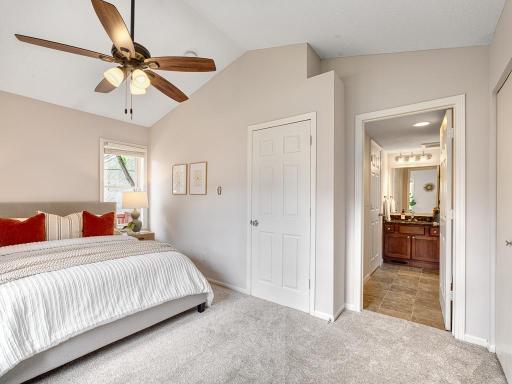 Direct adjoining bathroom for added convenience.