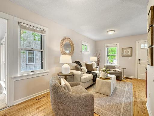 Living area provides natural light and a functional layout.