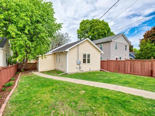 Enjoy a spacious, fenced, and usable backyard,