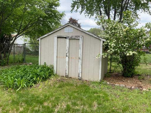 Back Shed, the whole back yard is fenced.