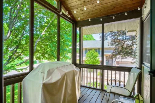 Enjoy your morning coffee or just sit and unwind in the screened porch!