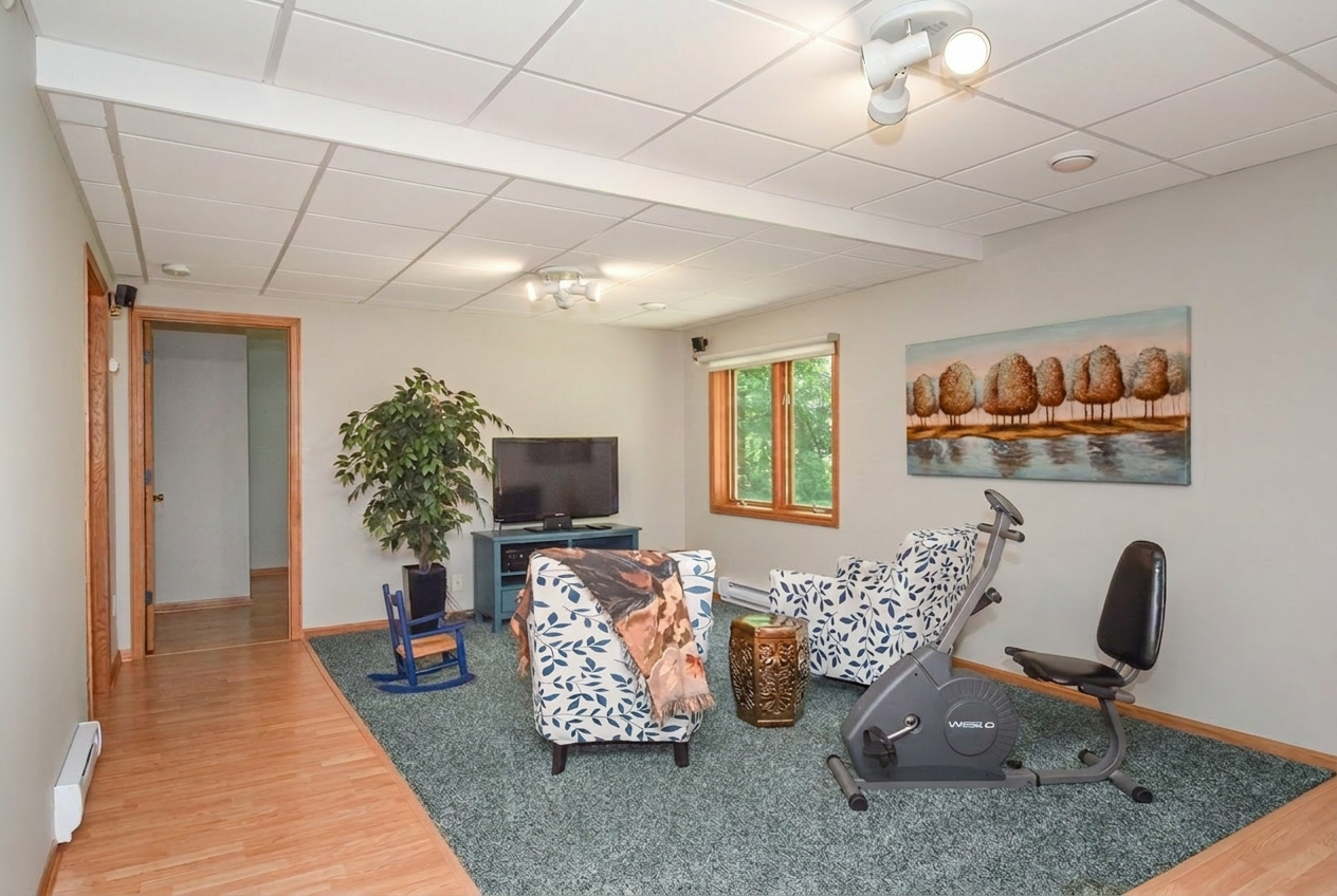 A Little Rest & Relaxation With a Movie??? Carpet Keeps This Area Super Comfy Too!