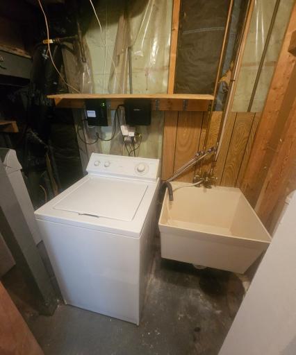Washer in basement