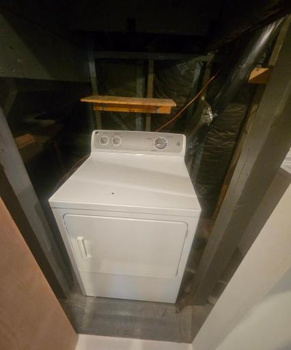 Dryer in basement