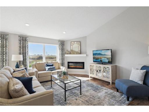 Vaulted ceiling gives the home a spacious, yet cozy feel