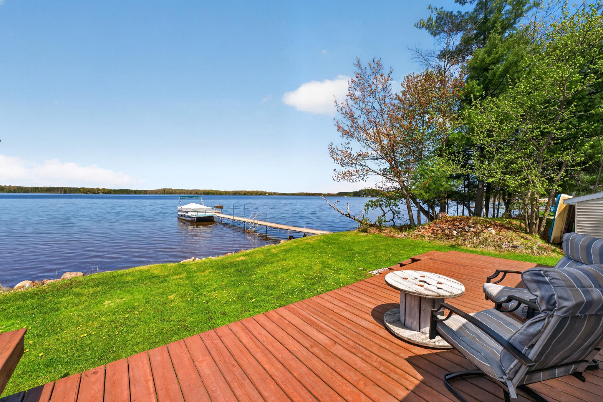 Awesome Lakeside Deck just steps away from the lake and your dock!!