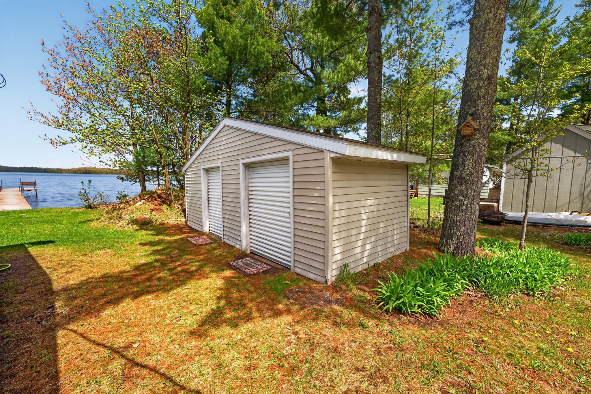 Convenient location for this storage shed