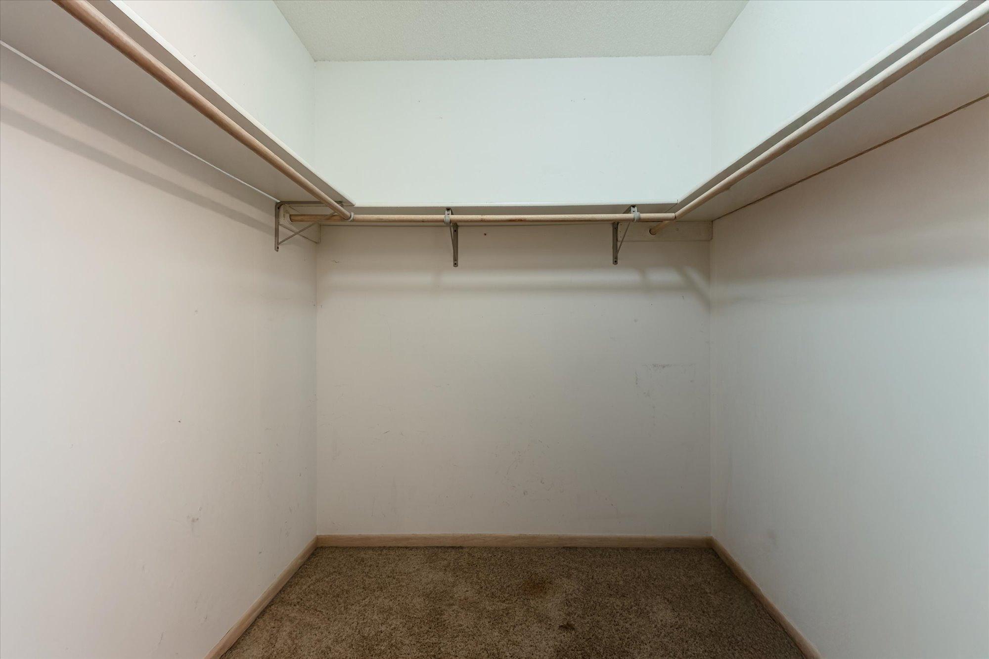 Primary walk in closet