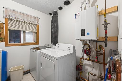Note the tankless water heater, perfect for the radiant heat
