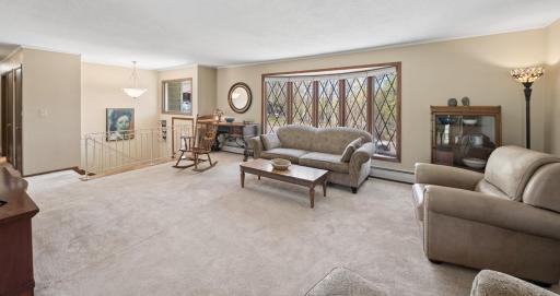 Spacious living room with an abundance of light