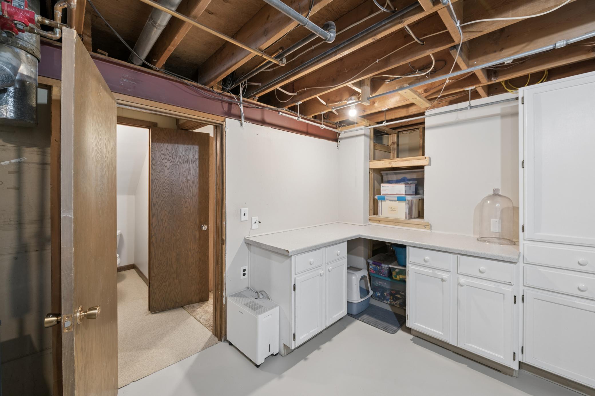 Extra storage space in your Laundry/Mechanical room