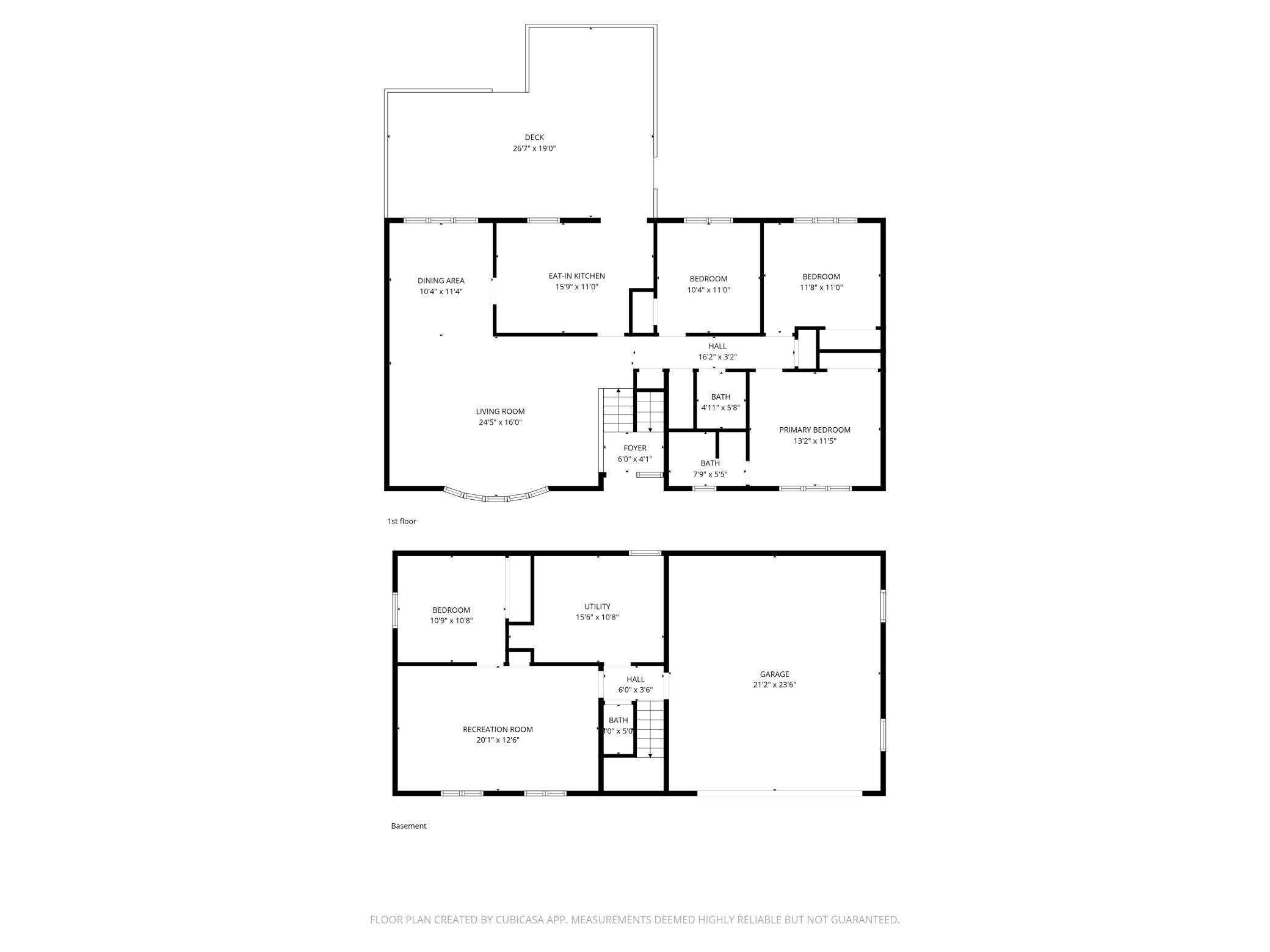 Combined floor plans