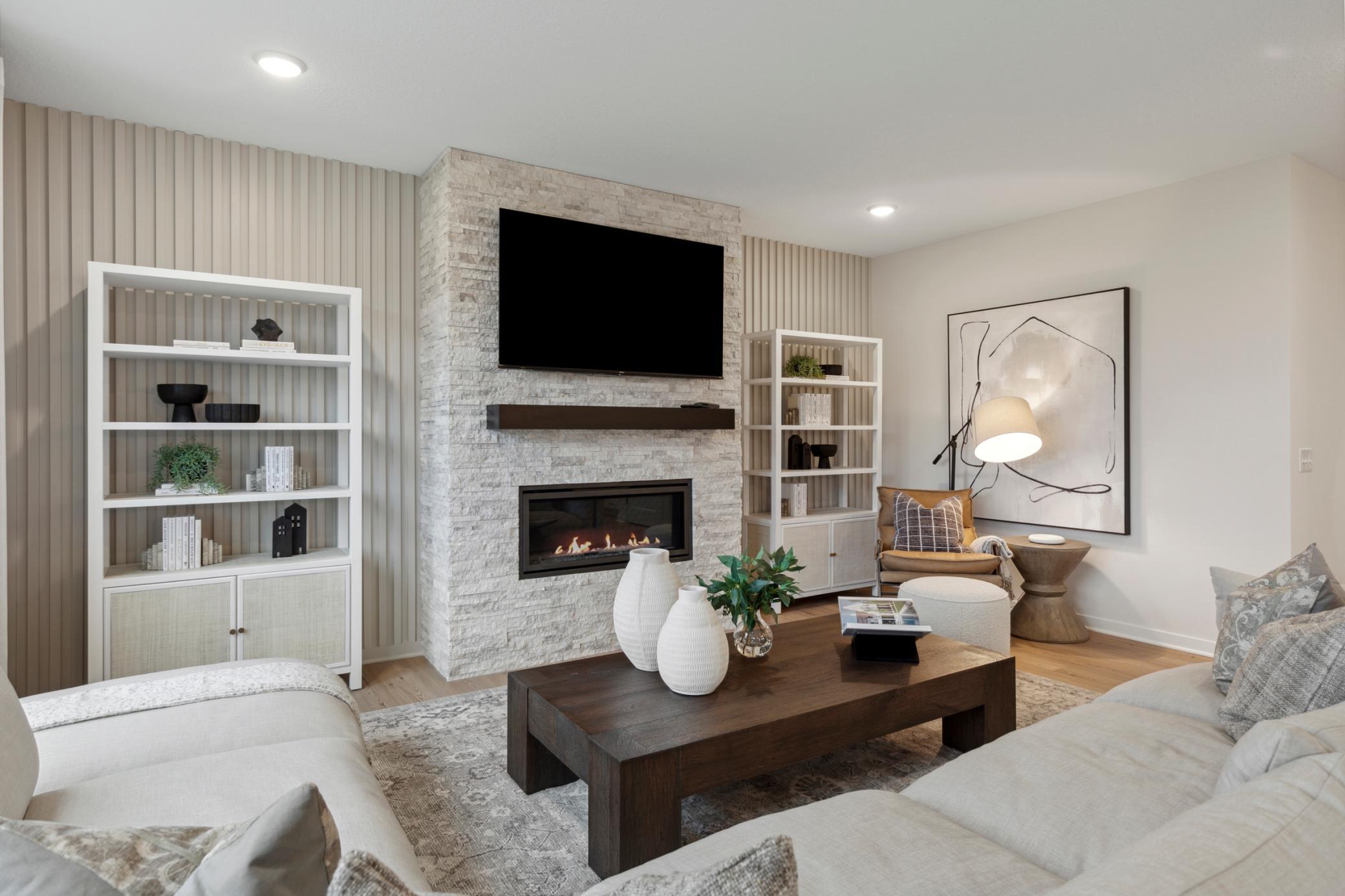 Another view of the spacious Gathering Room, as shown in our model home.