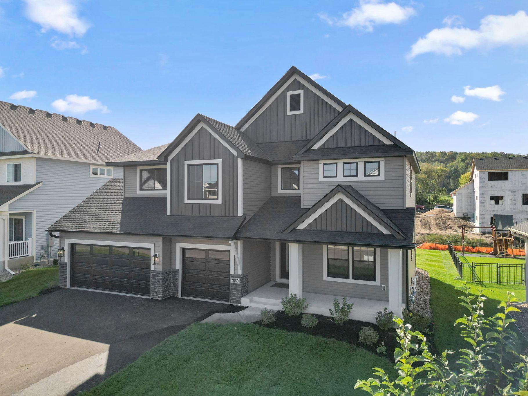 Stunning exterior with covered front porch